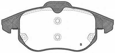 OPEN PARTS bpa088800 -  Комплект тормозных колодок, дисковый тормоз